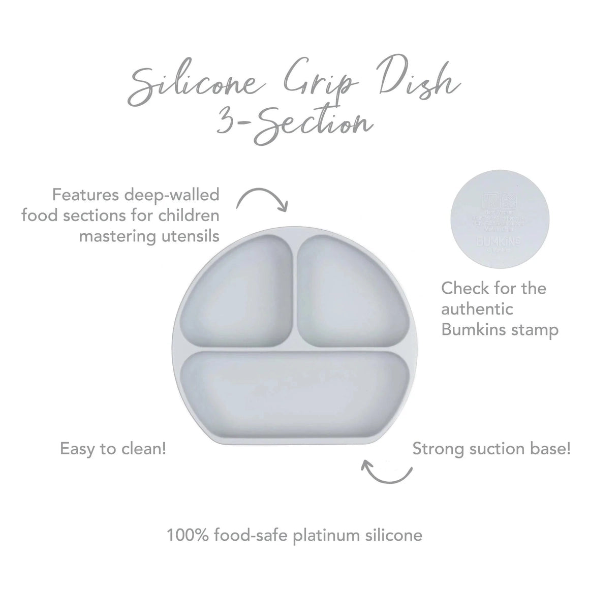 美国Bumkins - Silicone Grip Dish