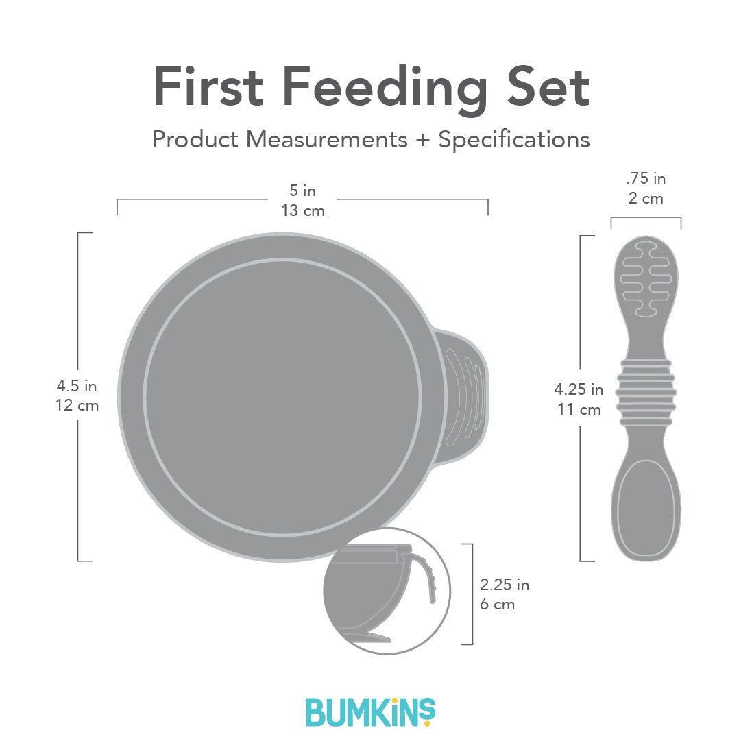 美国Bumkins - Silicone First Feeding Set