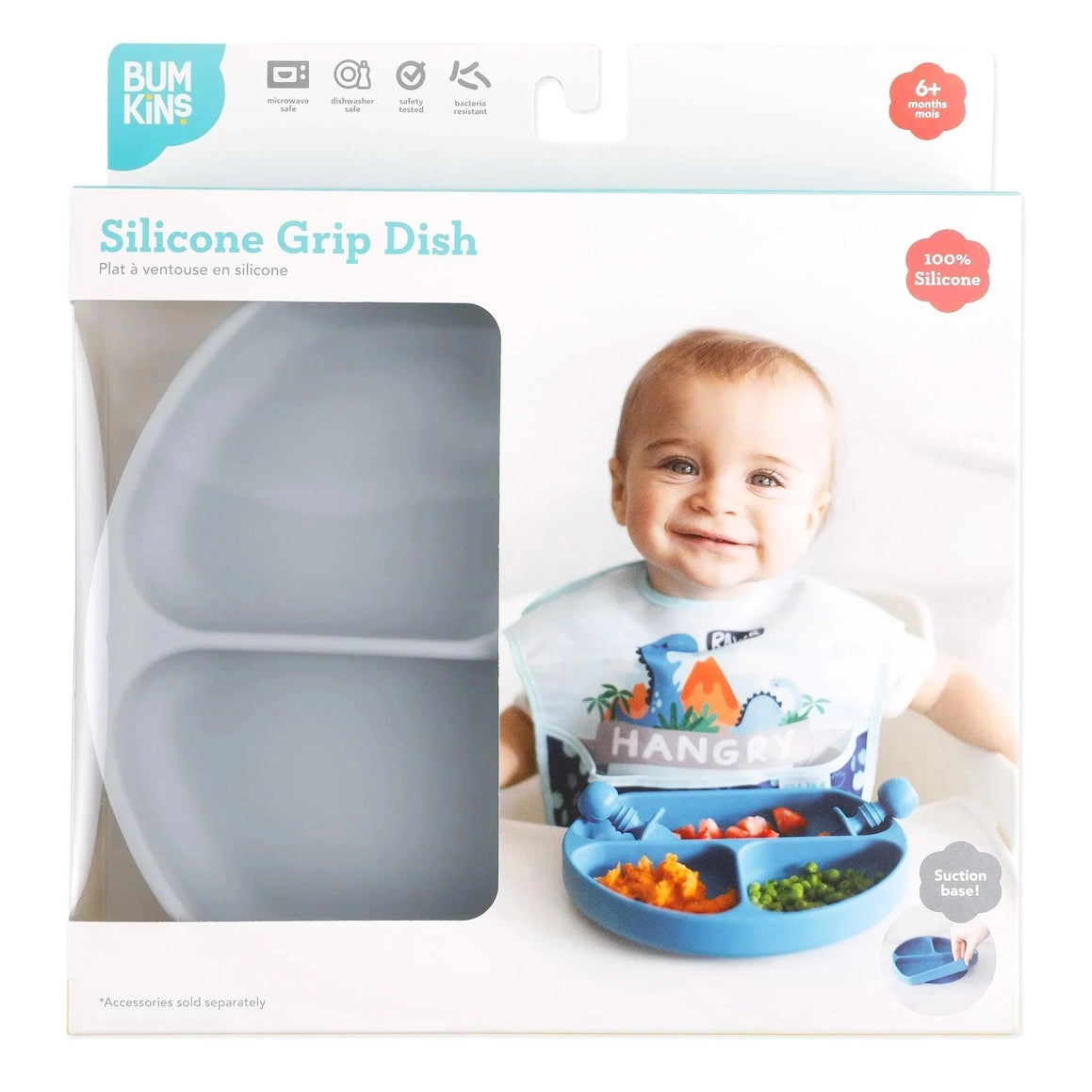 美国Bumkins - Silicone Grip Dish