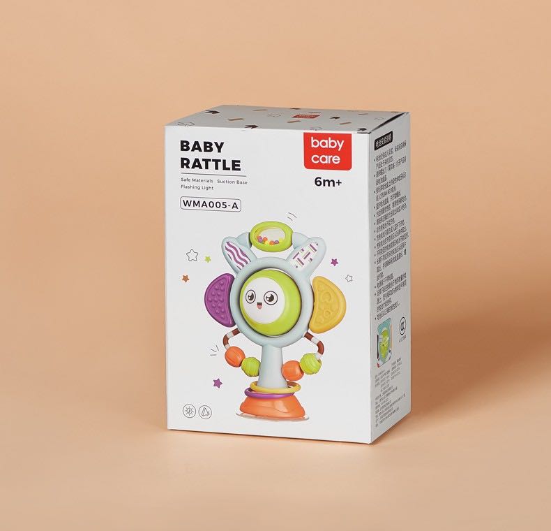 Babycare餐桌吸盘安抚摇铃6-12月