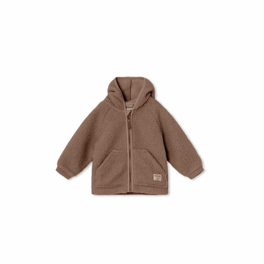 Mini A Ture Liff Teddyfleece Jacket- Brownie