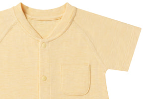 Nest Designs Bamboo Jersey Short Sleeve Romper - Pantone Sunset Gold