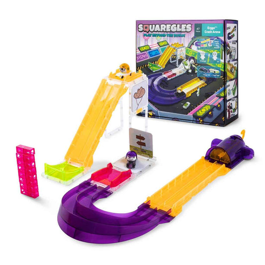 美国情景磁力赛道大型颗粒防吞咽Squaregles-Erggs Character Pack