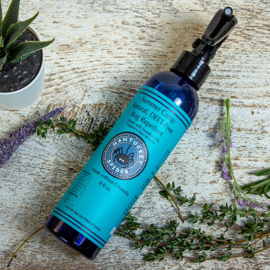 美国Nantucket Spider Summer Camp Natural Bug Repellent Spray For Kids 8oz- Deet Free-99%的有效性