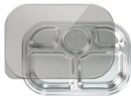 韩国Grosmimi Stainless Steel Food Tray with 5 Comparment含吸盘
