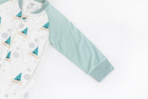 Nest Designs Bamboo Jersey One-Piece Zip Footed Sleeper - The Happy Hermit
