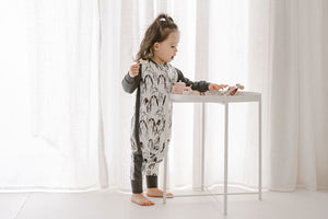 Nest Designs Bamboo Long Sleeve Footed Sleep Bag 1.0 TOG - Penguin Love