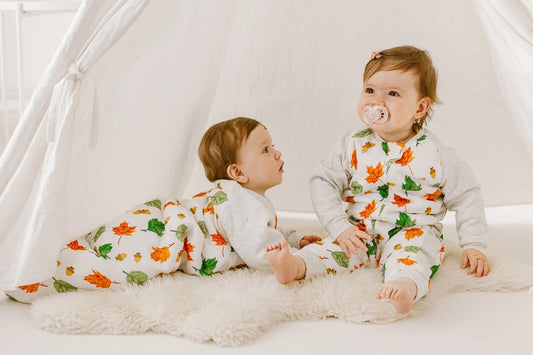 Nest Designs Raglan Bamboo Cozy Footed Sleep Bag 2.5 TOG - Eric Carle Autumn Leaves