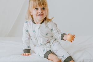 Nest Designs Bamboo Long Sleeve Romper - The Tortoise & The Hare