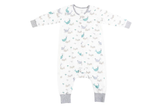 Nest Designs-0.6 TOG Bamboo Pima Long Sleeve Sleep Suit - Basking Buddies