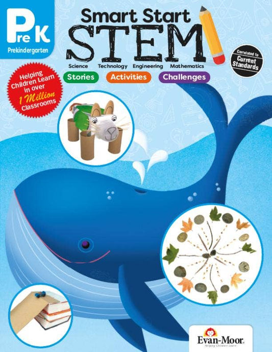 北美黄冈Evan-Moor Smart Start: Stem, Pre K Workbook