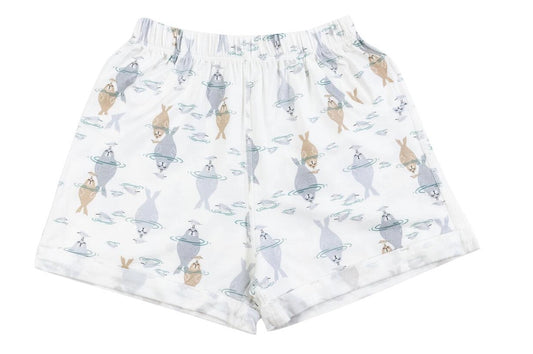 Nest Designs Bamboo Jersey Shorts - Ocean Float