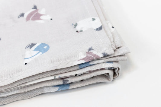 Nest Designs Bamboo Swaddle Blankie (Single) - Winter Skate