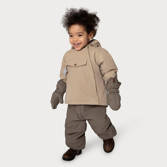 丹麦Mini A Ture- Cesar fleece lined gloves9410-MOREL GREY