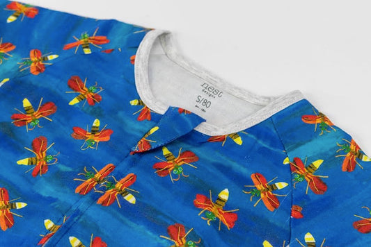 Nest Designs x Eric Carle 0.6Tog竹纤维长袖连体衣-萤火虫