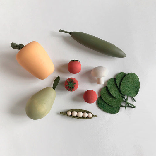 乌克兰绝美SABO-Wooden Vegetables Set