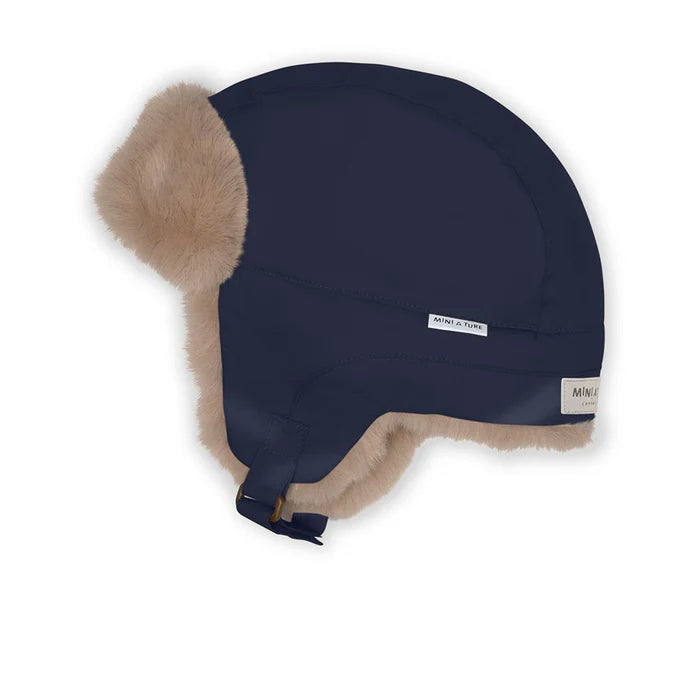 丹麦Mini A Ture- Crister teddy lined winter hood9730-OUTERSPACE