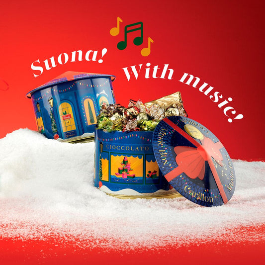 意大利Venchi巧克力-Carillon metal tin Christmas 2023 music box