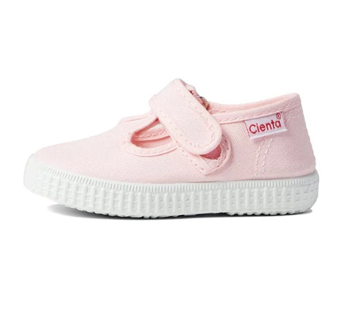 西班牙Cienta Shoes Velcro T-Strap - Pink