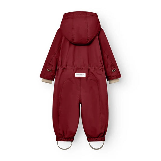 丹麦Mini A Ture- Wisti lined fleece snowsuit 2850-RED MERLOT