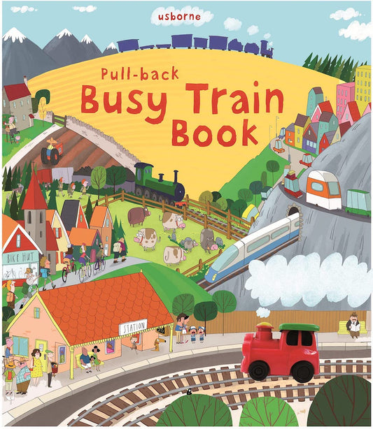 USBORNE Pull-back Busy Train Book