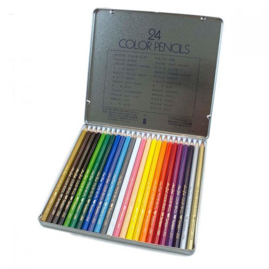 日本百年文具Tombow-1500 Series Colored Pencils - 24PC Set