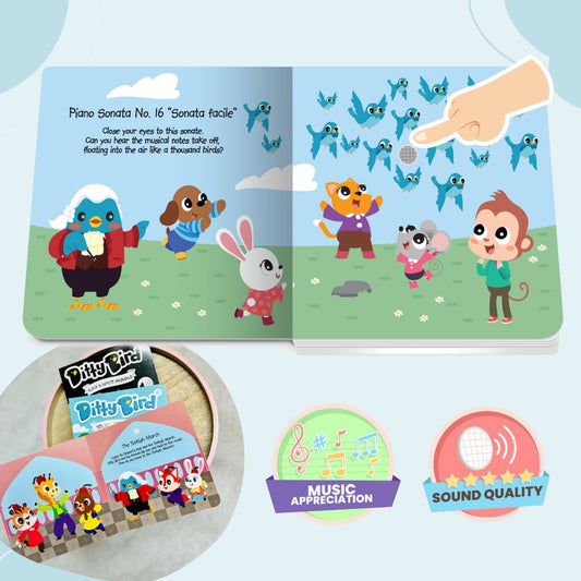 Ditty Bird Musical Book : Music of Mozart | Classical Music