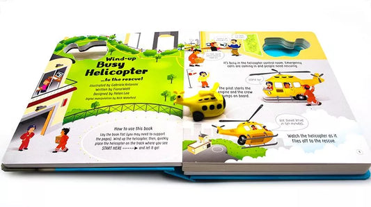 Usborne轨道书Busy Helicopter Book