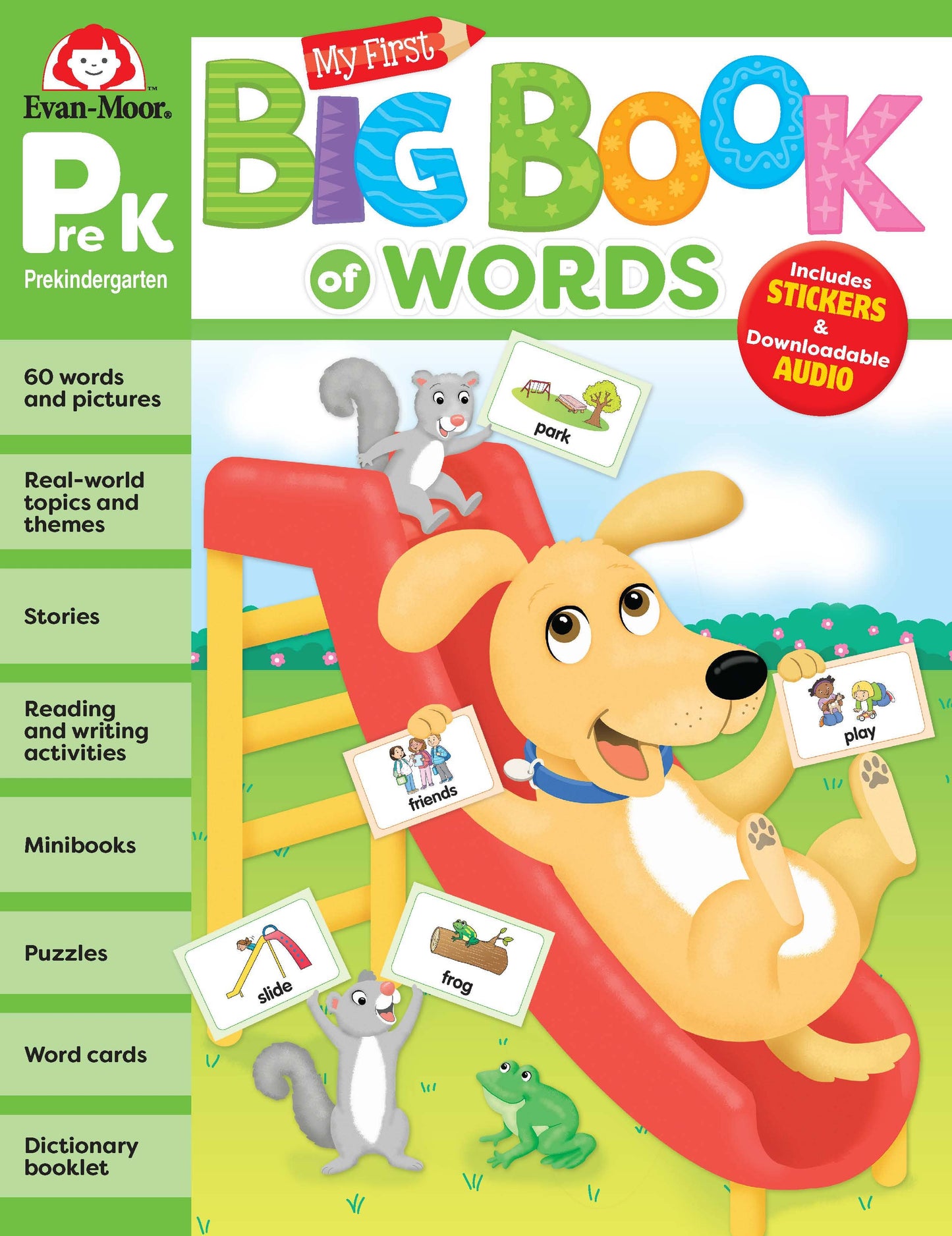 北美黄冈Evan-Moor My First Big Book of Words, Grade PreK Workbook