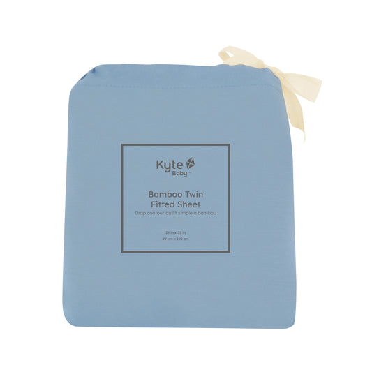 Kyte Fitted Twin Sheet in Slate