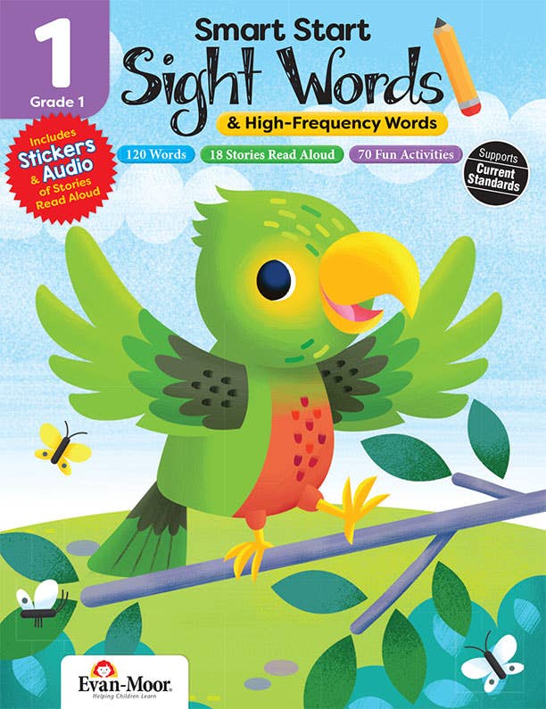 北美黄冈Evan-Moor Smart Start: Sight Words & High-Frequency Words, Grade 1