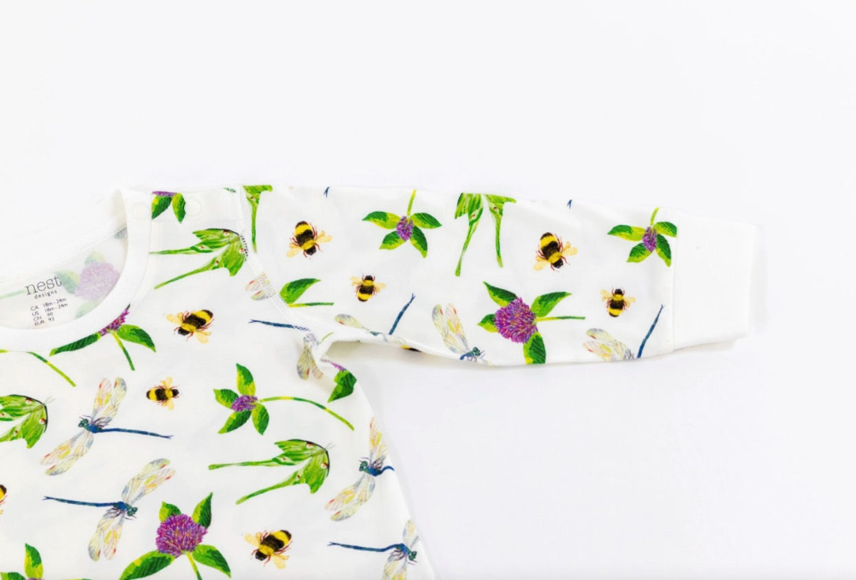 Nest Designs x Eric Carle分身长袖睡衣-花园飞行