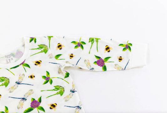 Nest Designs x Eric Carle分身长袖睡衣-花园飞行