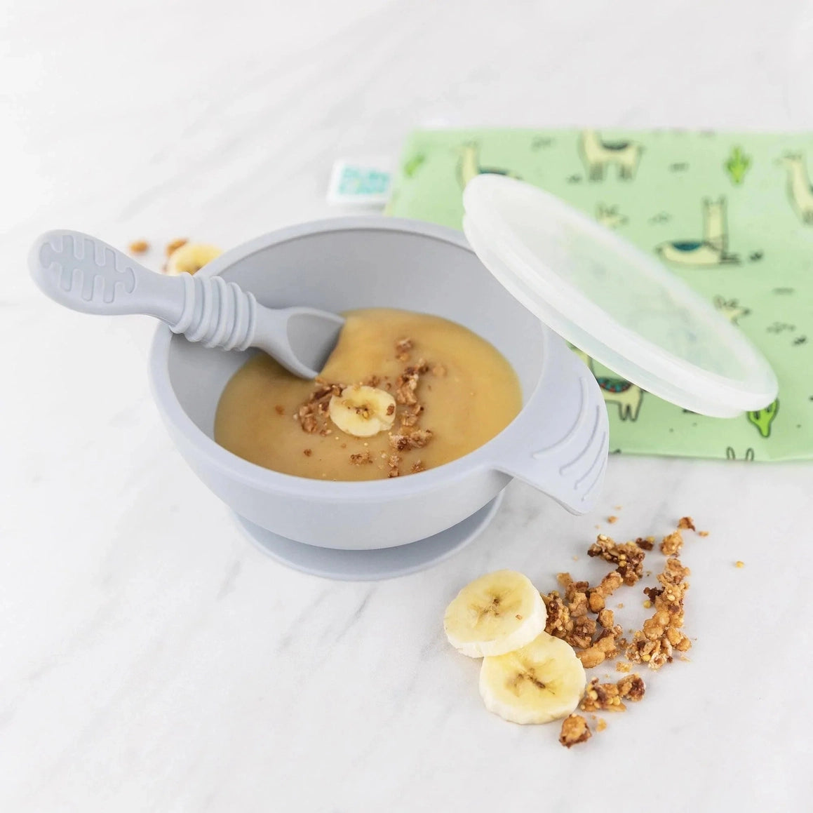 美国Bumkins - Silicone First Feeding Set