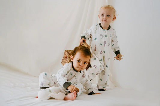 Nest Designs-Avocado Bamboo Long Sleeve Footed Sleep Bag 1.0 TOG - The Tortoise & The Hare