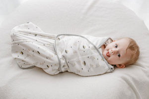 Nest Designs Organic Cotton Swaddle Sleep Bag 1.0 TOG - The Goose & The Golden Egg 0-6M