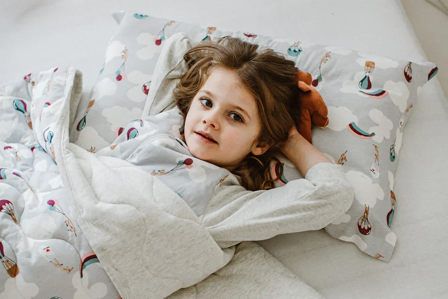Nest Designs Bamboo Jersey Toddler Pillow and Pillowcase (Medium 55X 35) - Meerkats Away!
