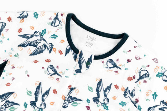 Nest Designs Bamboo Long Sleeve Sleep Suit 0.6 TOG -
Bye Bye Birdie