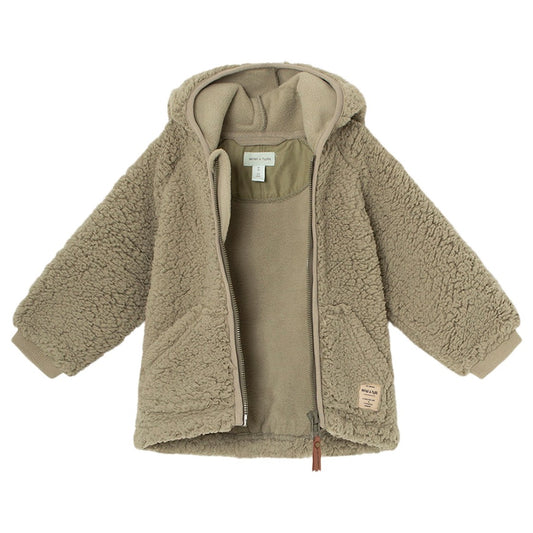 Mini A Ture Liff Teddyfleece Jacket- Vert