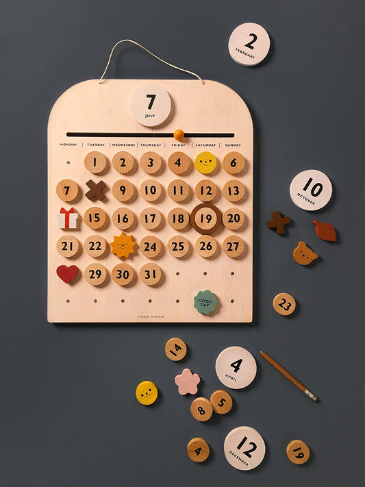 美国Moon Picnic多功能积木-我的日历