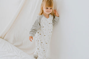 Nest Designs Bamboo Long Sleeve Footed Sleep Bag 1.0 TOG - The Goose & The Golden egg