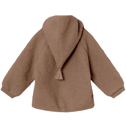 Mini A Ture Liff Teddy Fleece Jacket - Brownie