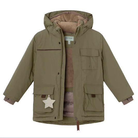 Mini A Ture Kastor Winter Jacket- Military Green