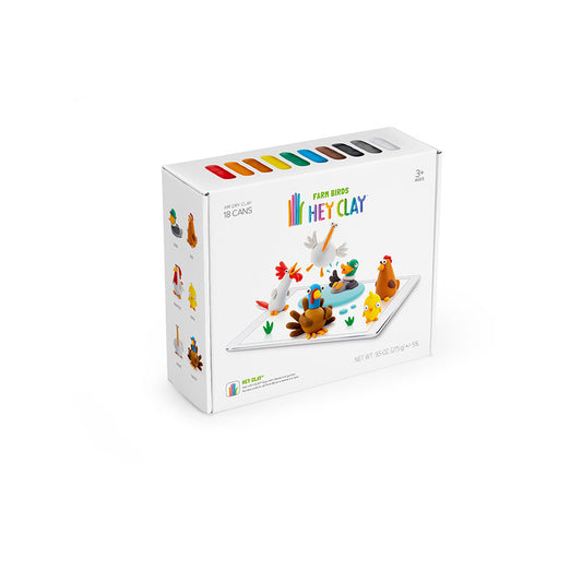 美国Hey Clay红点奖得主,跟着app一起粘土-Farm Birds