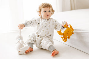 Nest Designs Bamboo Pima Long Sleeve Footed Sleep Bag 0.6 TOG - The Goose & The Golden egg