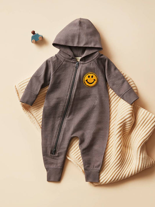 加拿大Sapling Child Be Happy Winter Zipsuit-有机棉华系列