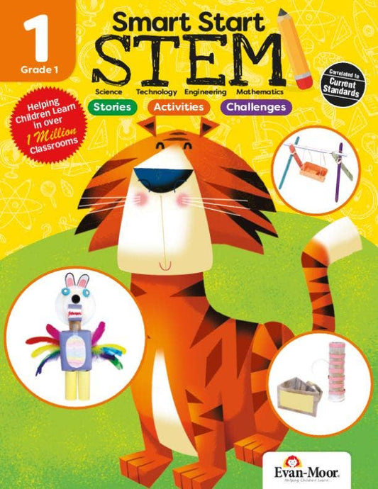 北美黄冈Evan-Moor Smart Start: Stem, Grade 1 Workbook