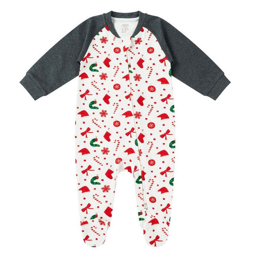 Nest Designs x Eric Carle Organic Cotton Footed Sleeper - Candy Cane Lane