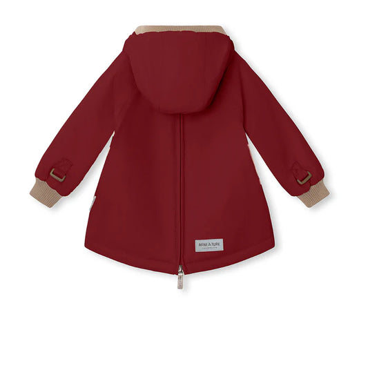 丹麦Mini A Ture- Baby Wen fleece lined winter anorak 2850-RED MERLOT