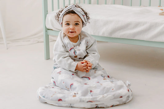 Nest Designs 2.5 TOG Wool Blended Long Sleeve Sleep Bag - Meerkats Away!